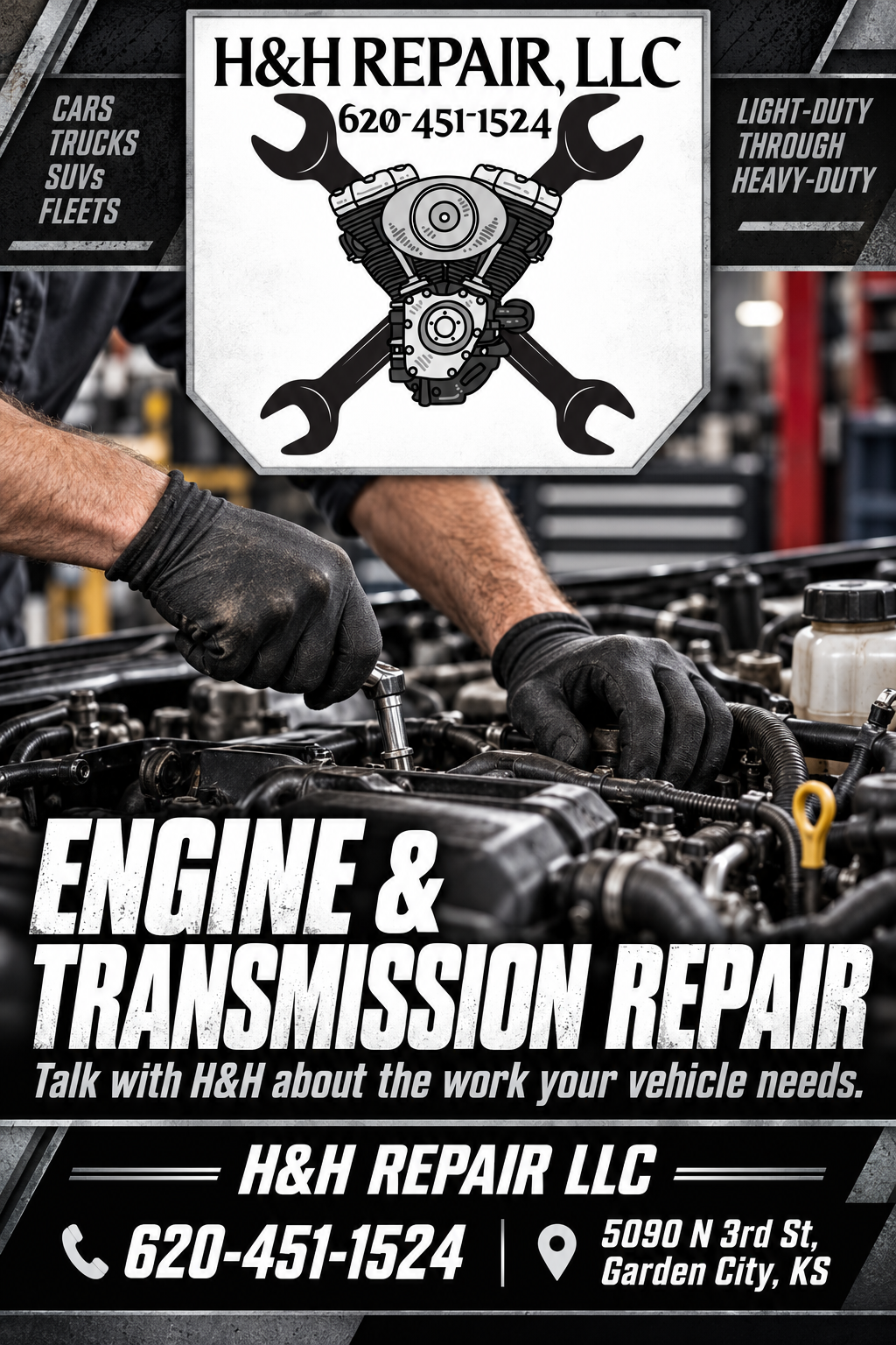 H&H Repair LLC — advertisement 5. Call 620-451-1524.